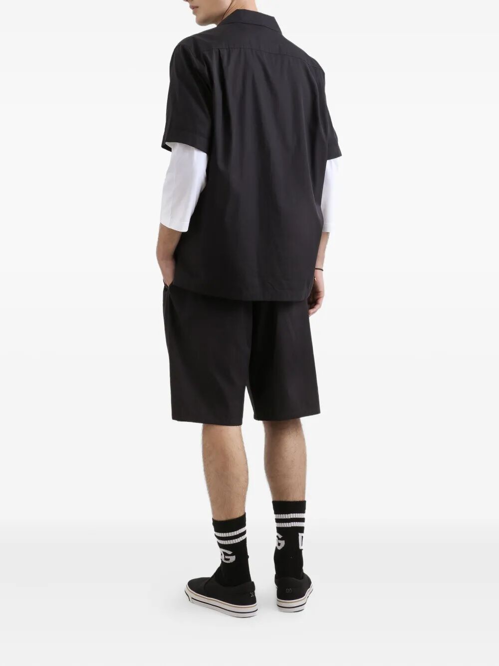 Dolce & Gabbana Men Hawaii Short-Sleeved Cotton Shirt DOLCE & GABBANA
