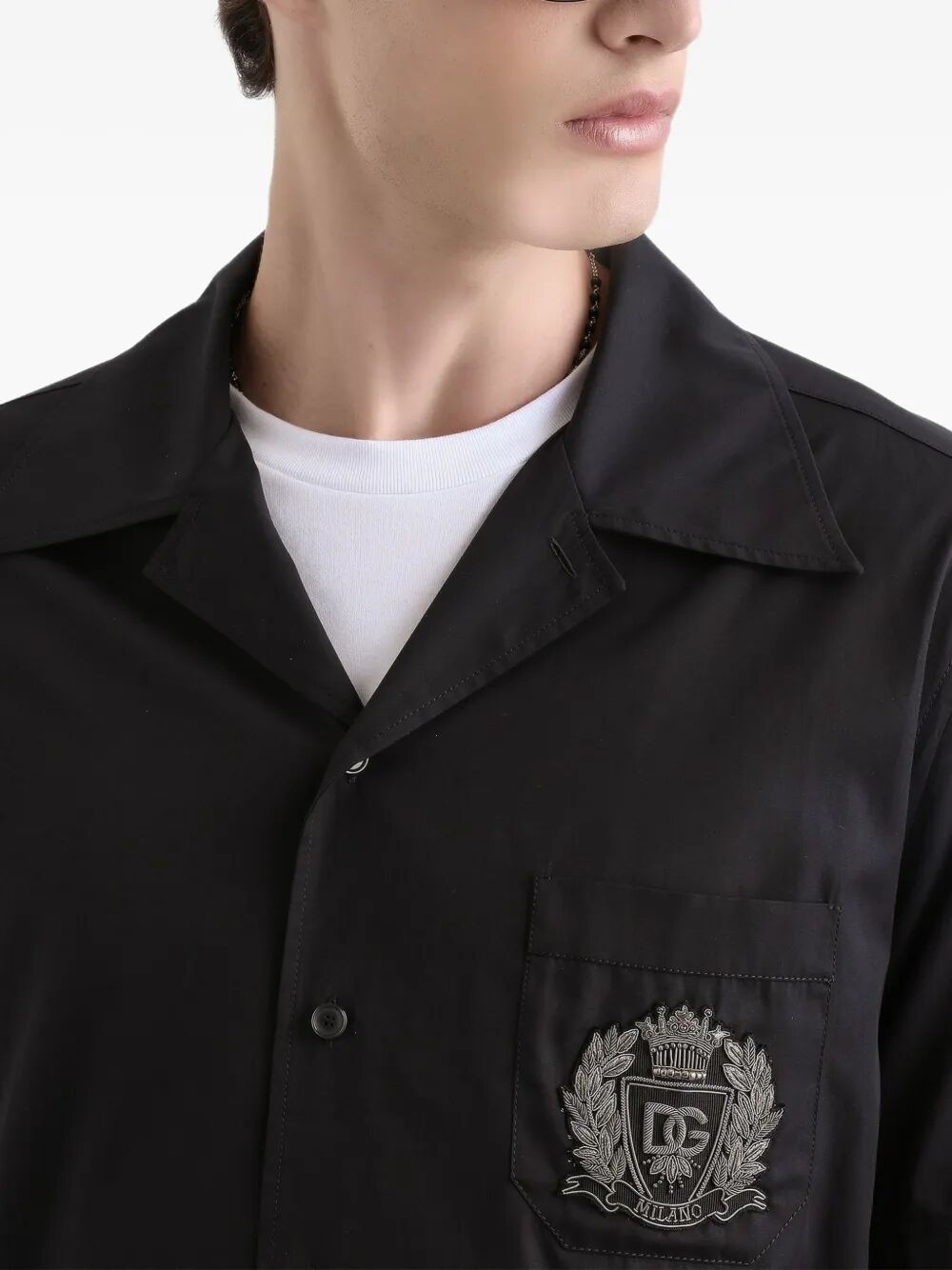 Dolce & Gabbana Men Hawaii Short-Sleeved Cotton Shirt DOLCE & GABBANA
