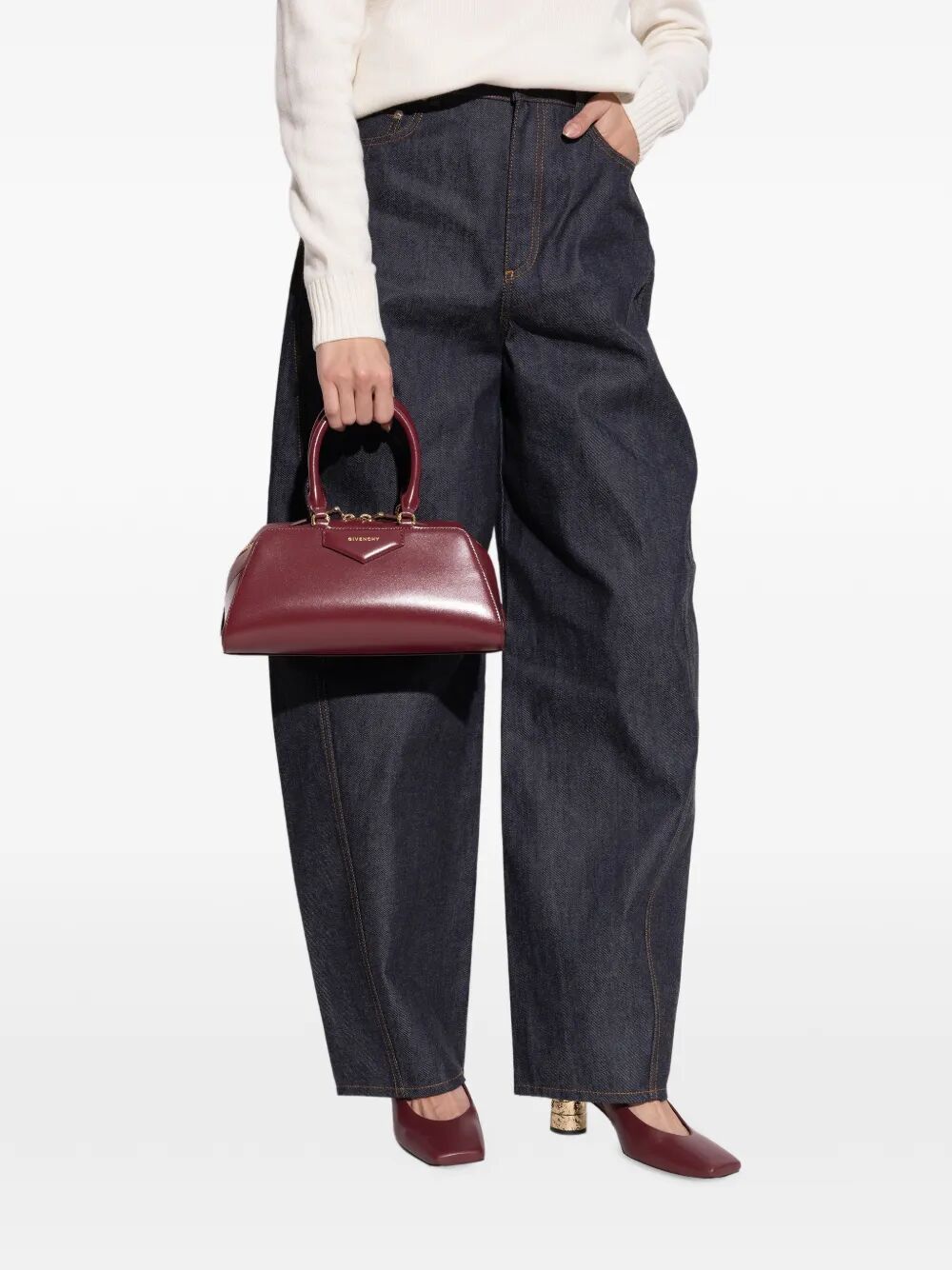 Givenchy Women Small Antigona East-West Bag In Box Leather GIVENCHY
