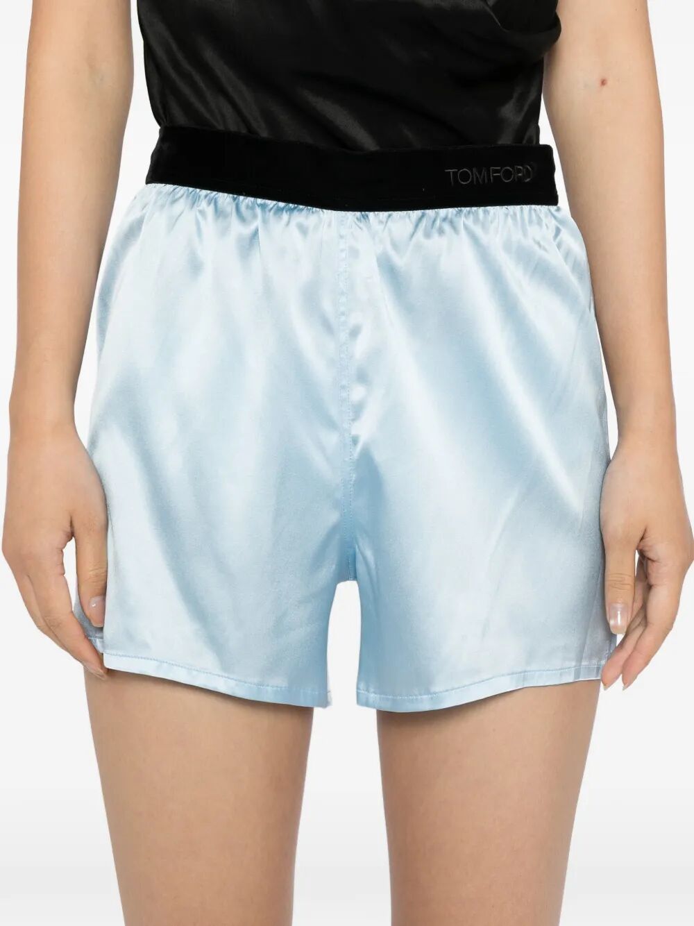 Tom Ford Women Stretch Silk Satin Shorts TOM FORD