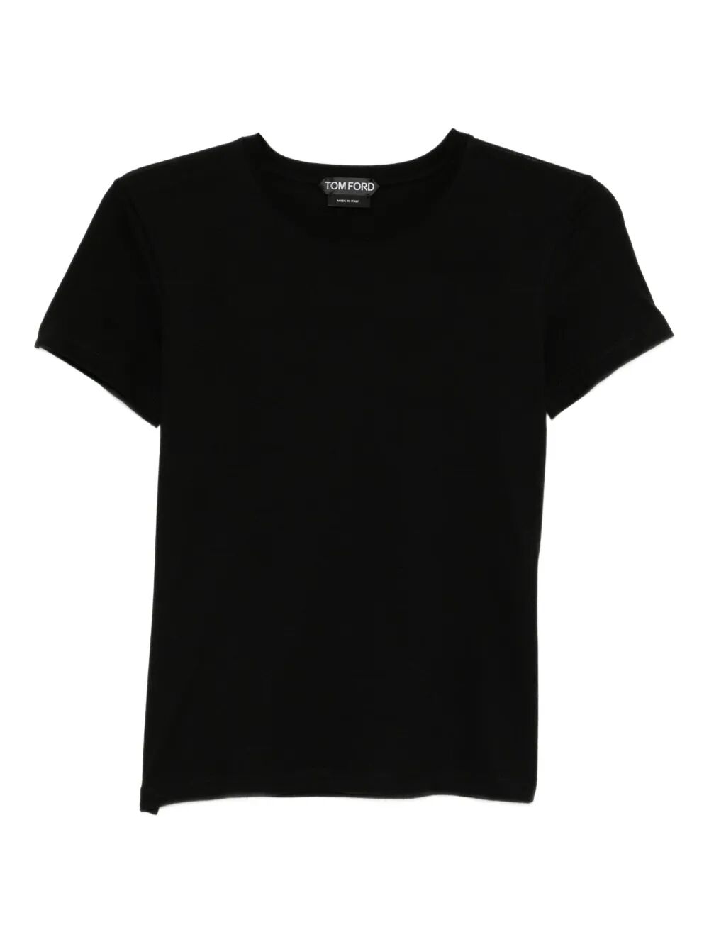 Tom Ford Women Cotton T-Shirt With Tf Logo Embroidery TOM FORD