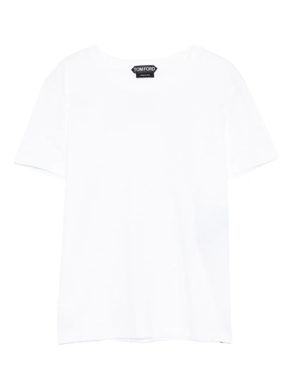 Tom Ford Women Cotton T-Shirt With Tf Logo Embroidery TOM FORD