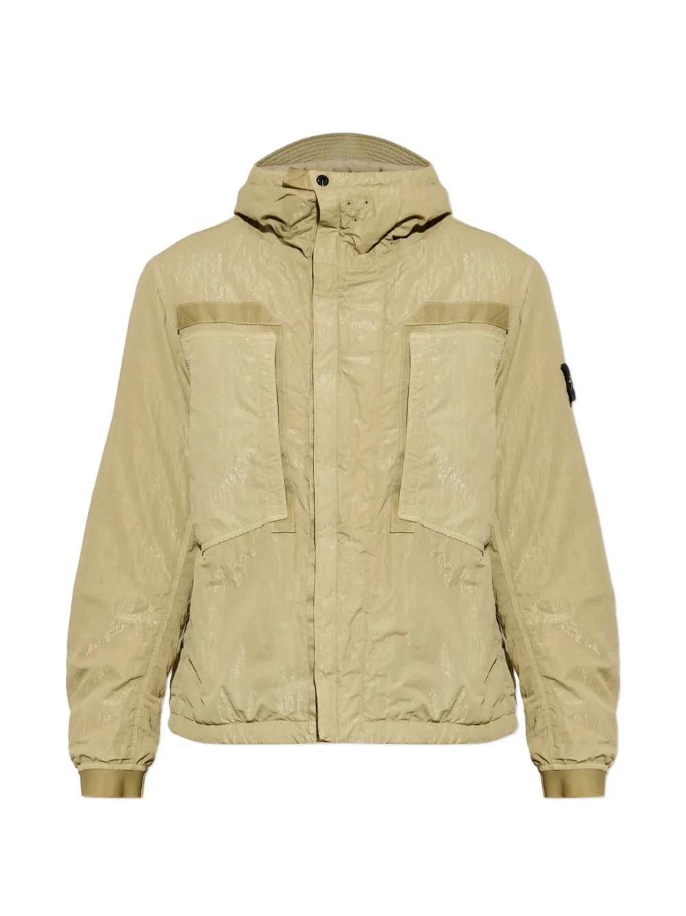 Stone Island Men Hooded Jacket With Brand Logo Patch STONE ISLAND
