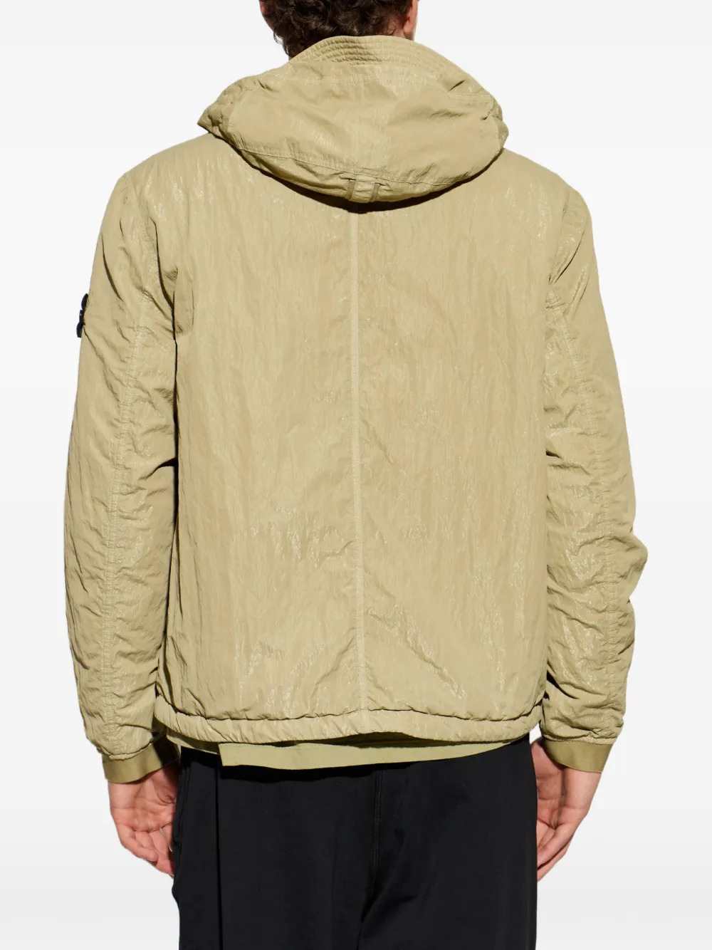 Stone Island Men Hooded Jacket With Brand Logo Patch STONE ISLAND