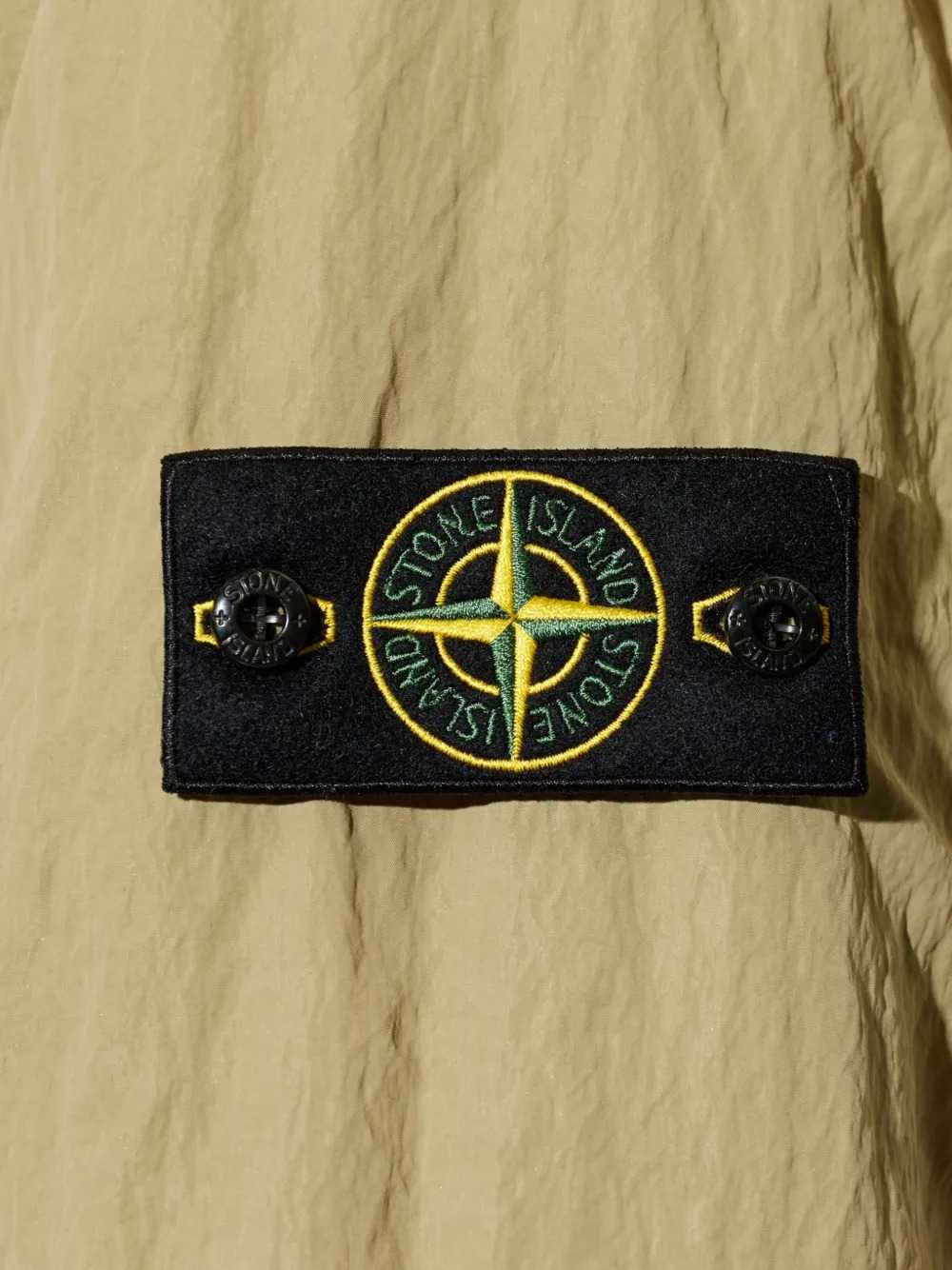 Stone Island Men Hooded Jacket With Brand Logo Patch STONE ISLAND