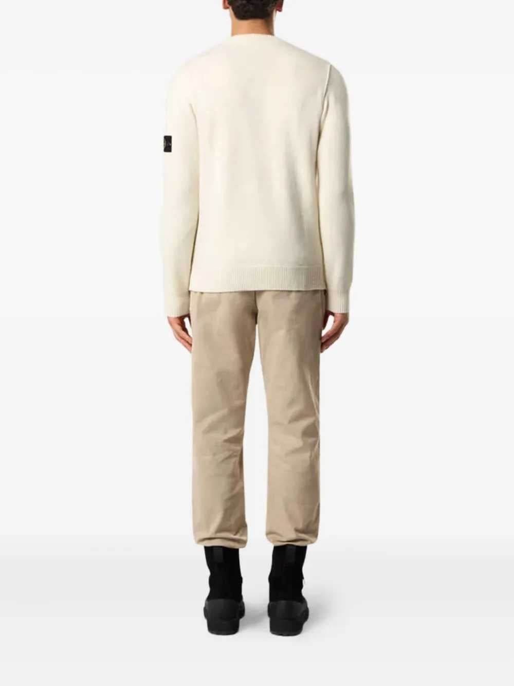 Stone Island Men Striped Logo Sweater STONE ISLAND