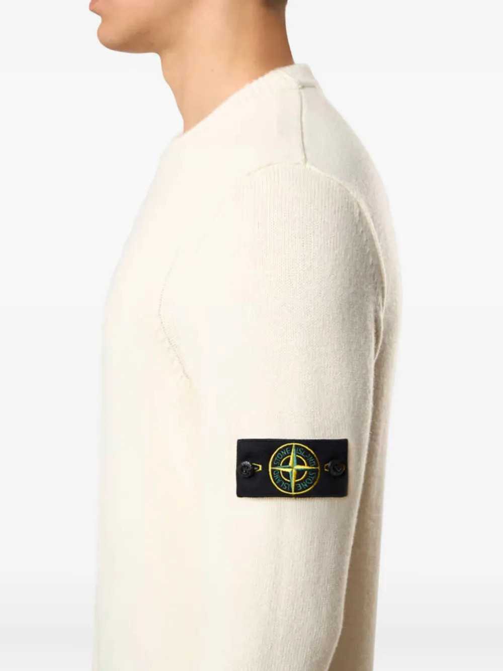 Stone Island Men Striped Logo Sweater STONE ISLAND