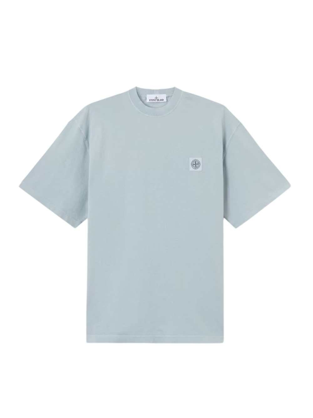 Stone Island Men T-Shirt With Logo Patch STONE ISLAND