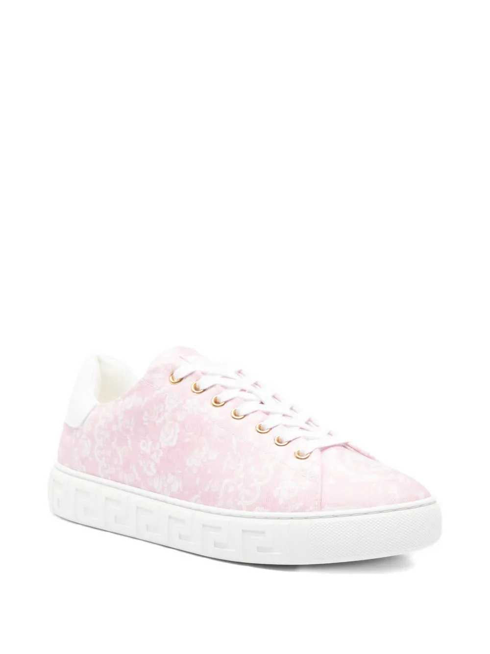 Versace Women Low-Top Sneakers With Baroque Pattern VERSACE