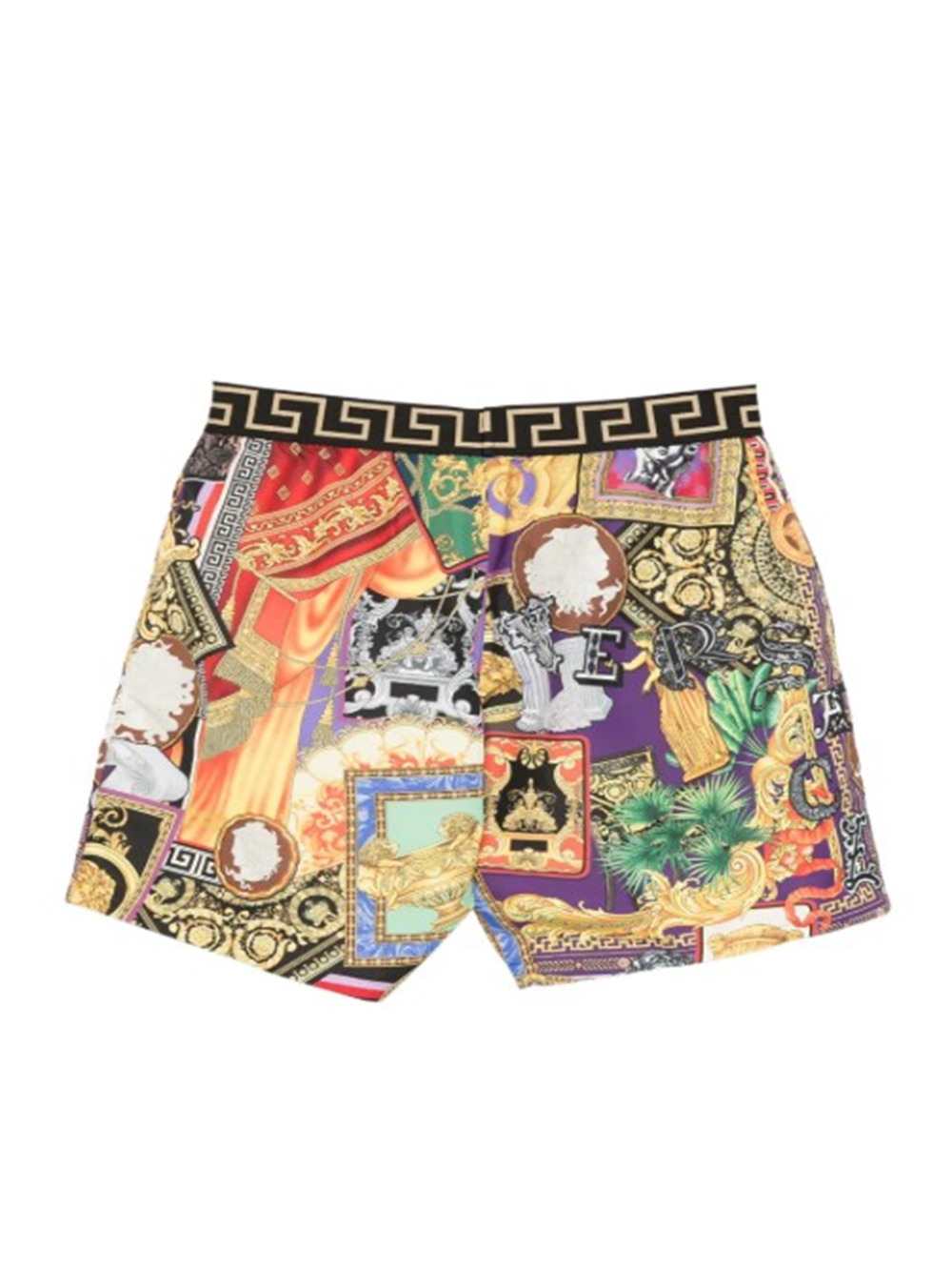 Versace Men Baroque-Print Swim Shorts VERSACE