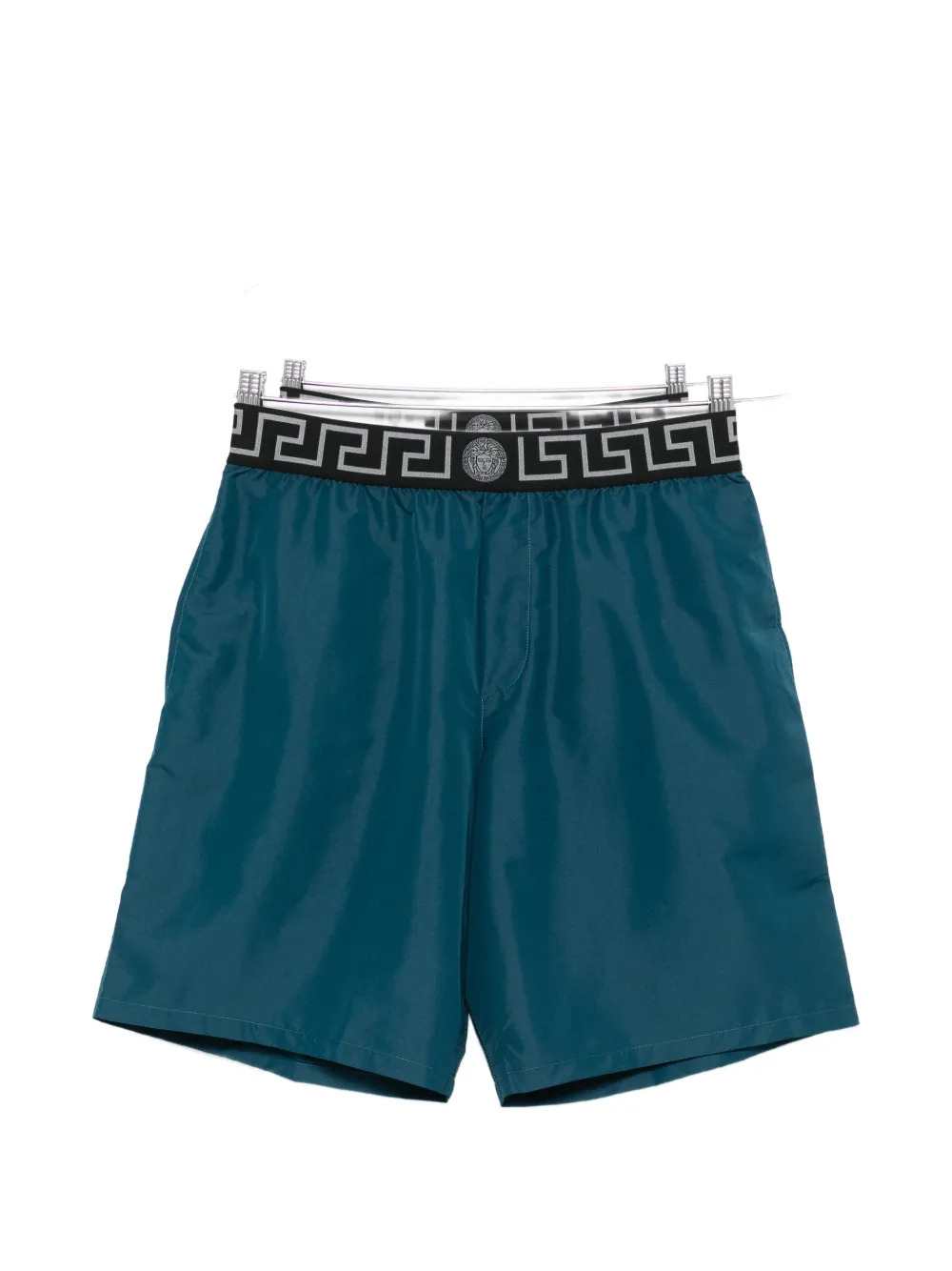 Versace Men Swim Shorts With Graphic Waistband VERSACE