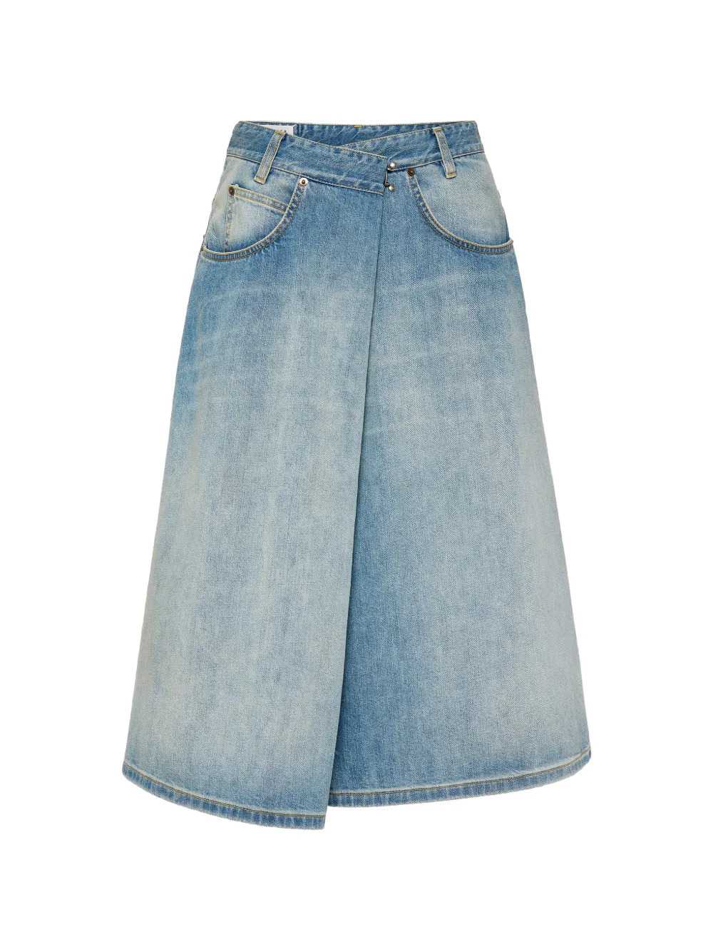 Maison Margiela Women Wrap-Style Denim Skirt MAISON MARGIELA