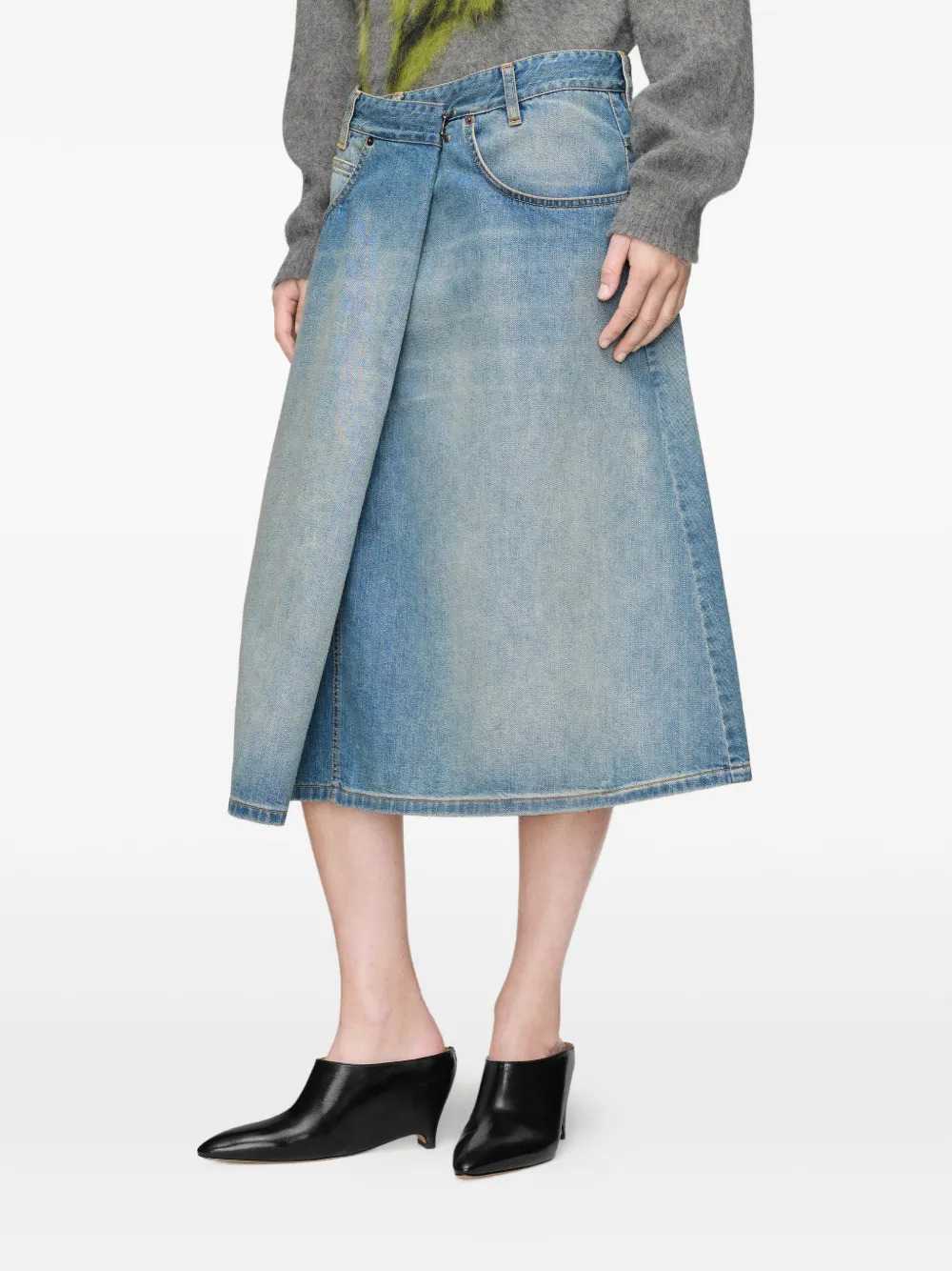 Maison Margiela Women Wrap-Style Denim Skirt MAISON MARGIELA