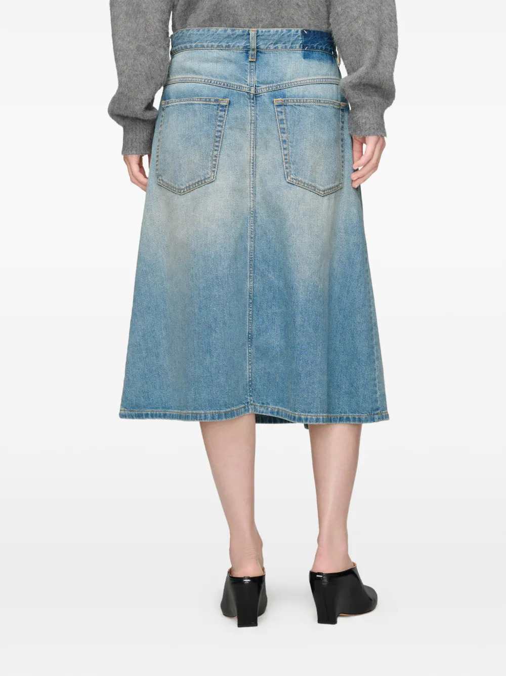 Maison Margiela Women Wrap-Style Denim Skirt MAISON MARGIELA