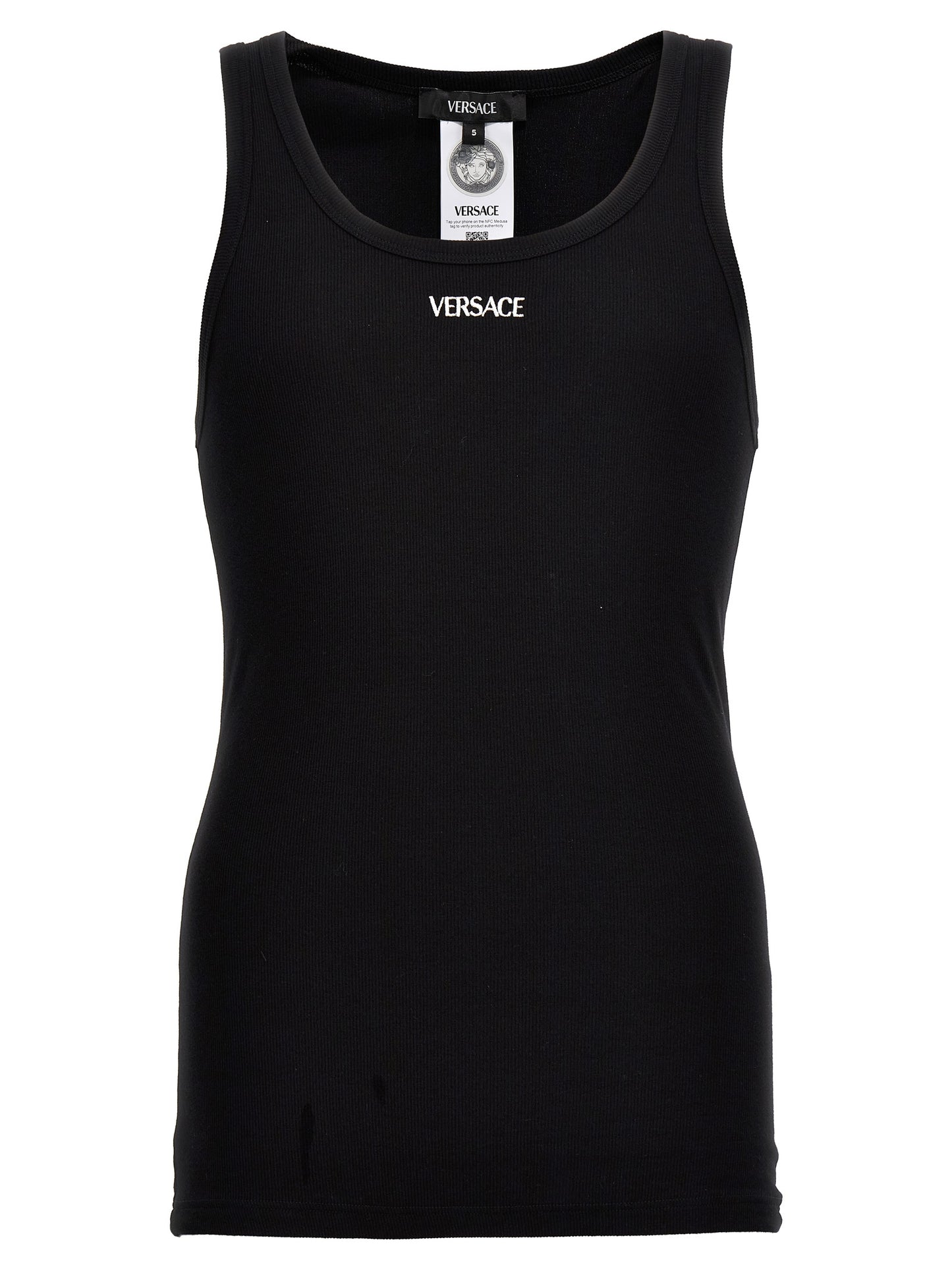 Versace Men Logo Embroidery Tank Top VERSACE