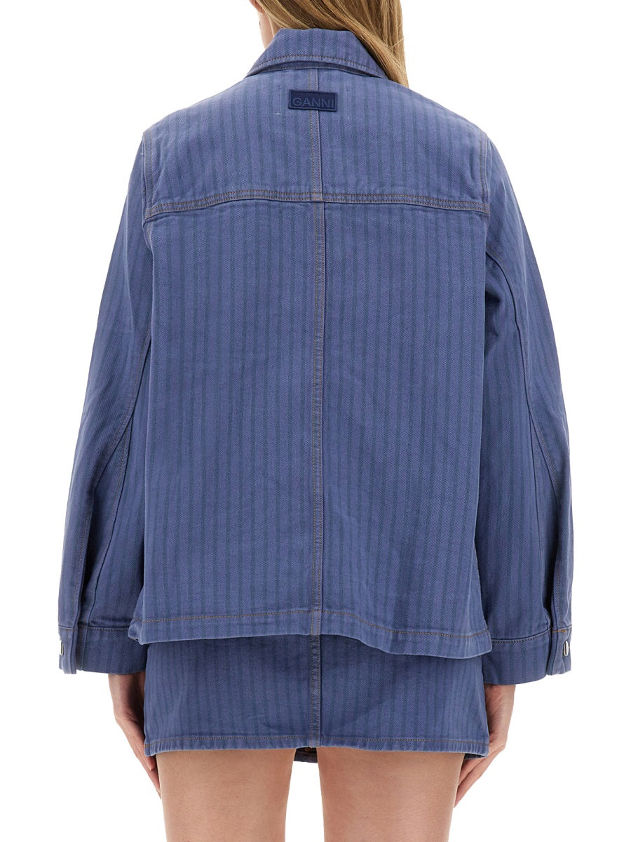 Ganni Women Denim Jacket GANNI