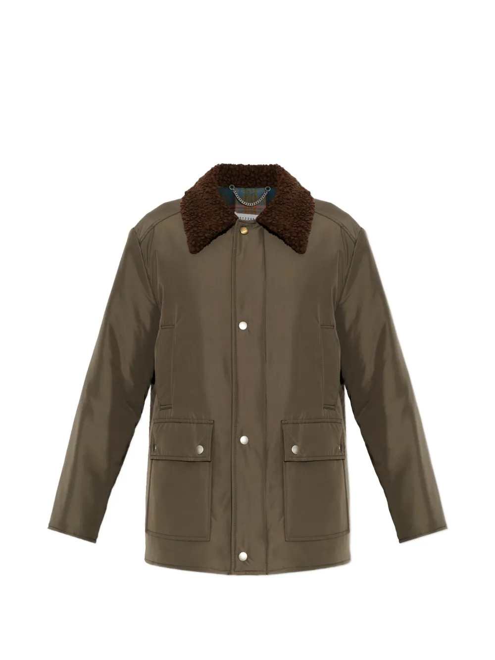 Maison Margiela Men Jacket With Shearling Collar And Flap Pockets MAISON MARGIELA