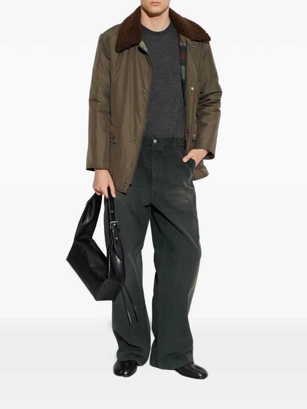 Maison Margiela Men Jacket With Shearling Collar And Flap Pockets MAISON MARGIELA
