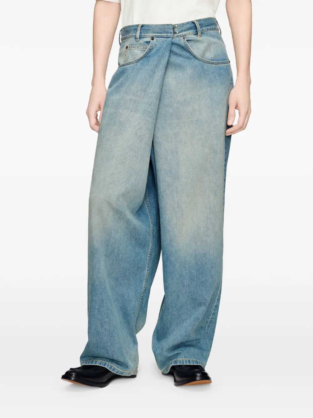 Maison Margiela Men Faded Wrap-Style Jeans MAISON MARGIELA