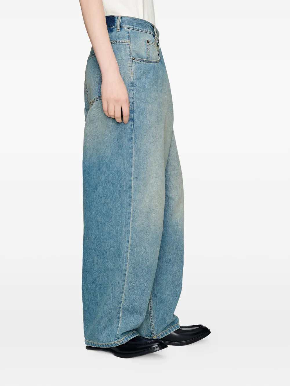 Maison Margiela Men Faded Wrap-Style Jeans MAISON MARGIELA