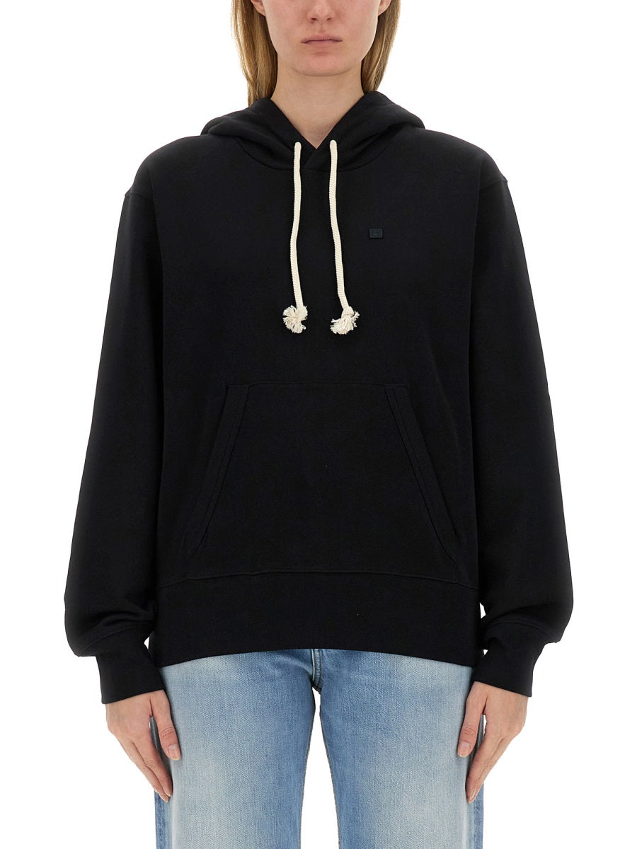 Acne Studios Women Sweatshirt With "Face" Patch ACNE STUDIOS