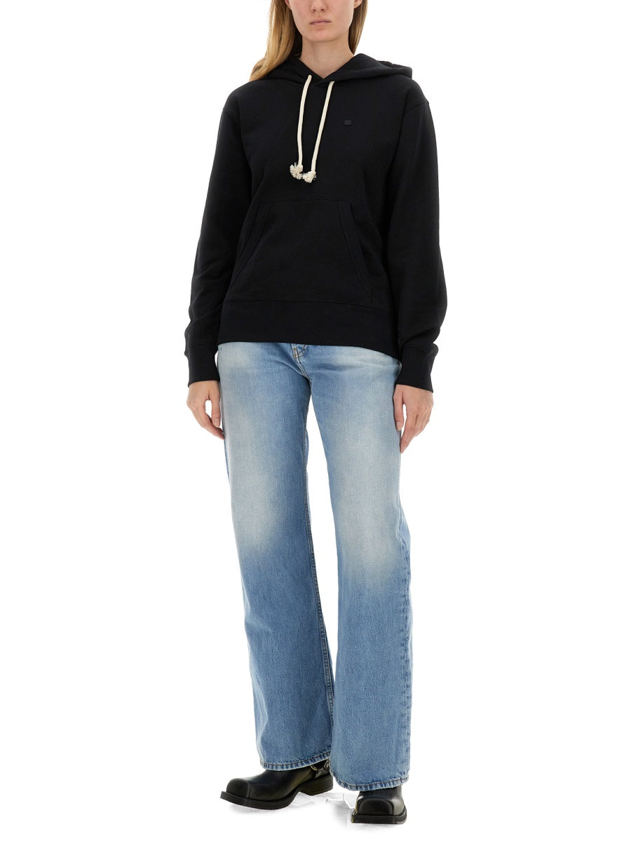 Acne Studios Women Sweatshirt With "Face" Patch ACNE STUDIOS