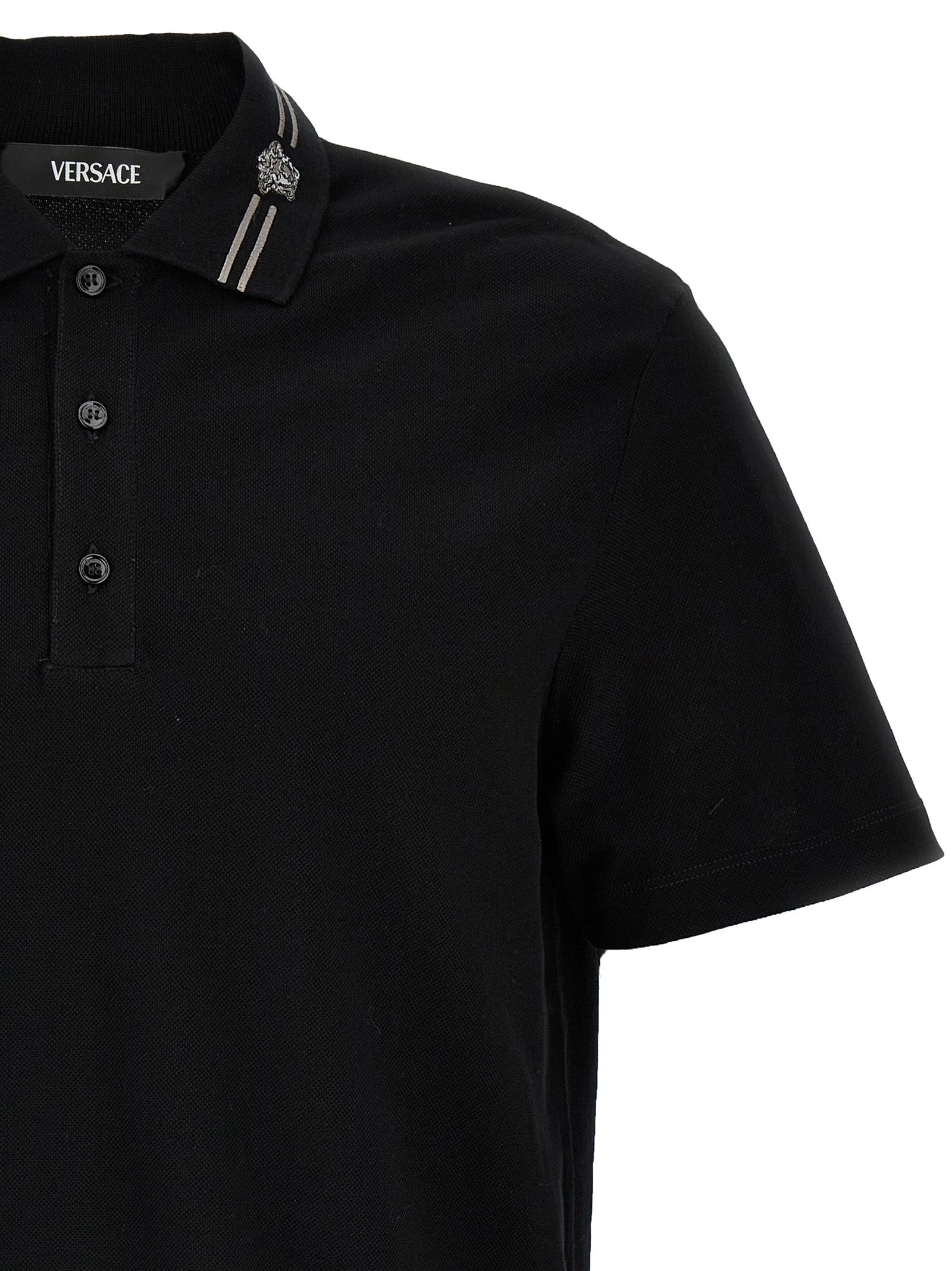 Versace Men 'Medusa Embroidery' Polo Shirt VERSACE