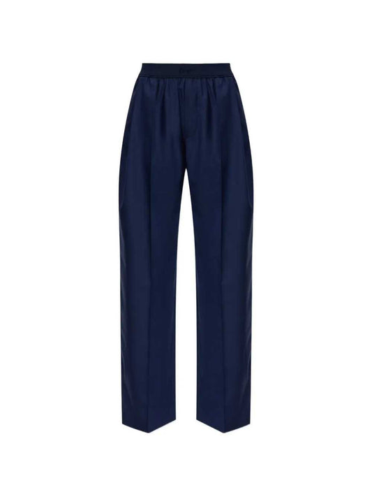 Kenzo Women Wool Trousers With Logo KENZO