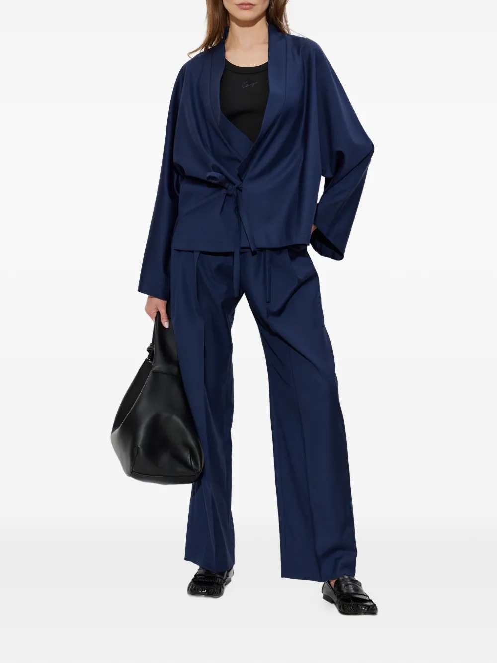 Kenzo Women Wool Trousers With Logo KENZO