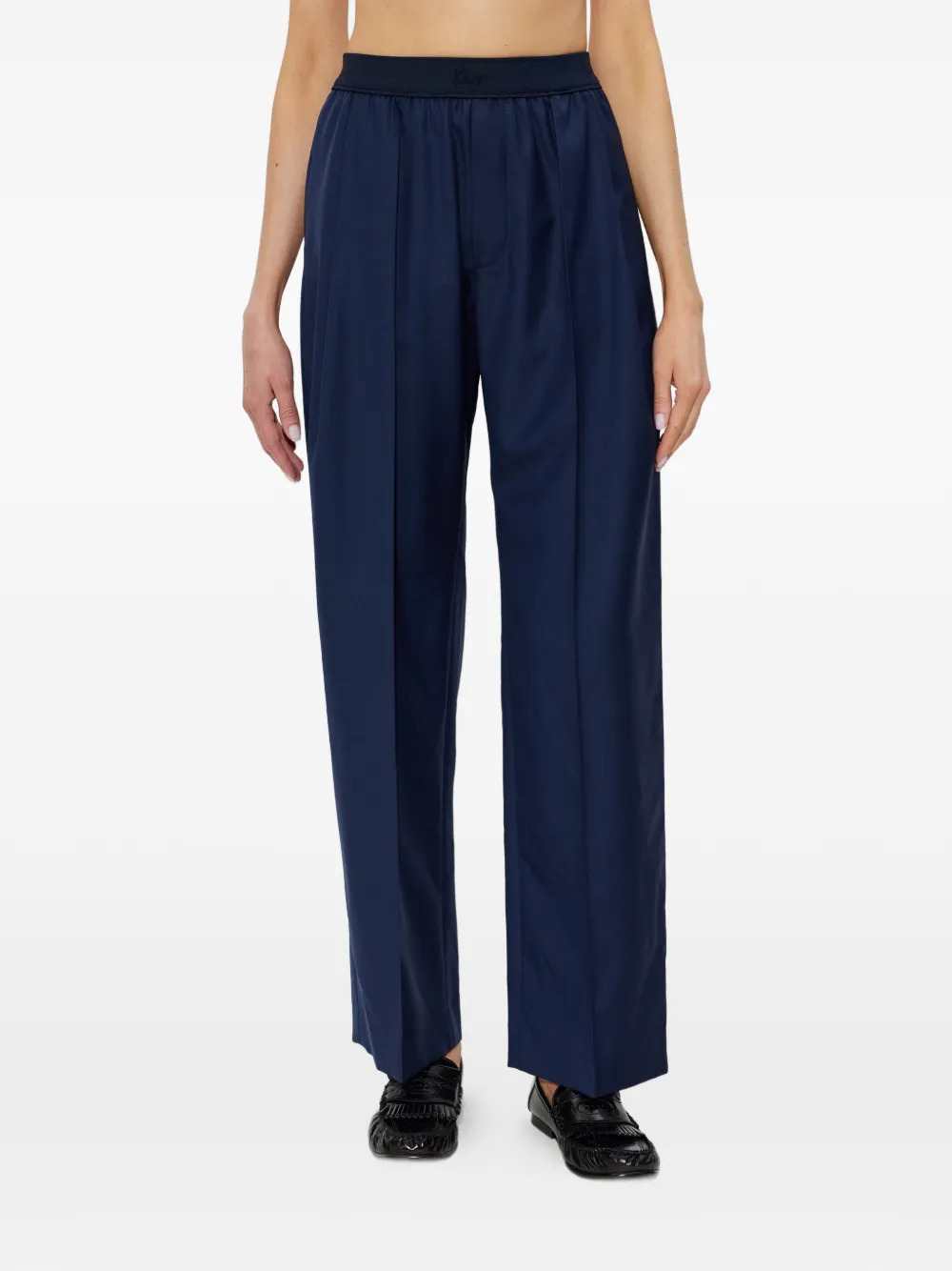 Kenzo Women Wool Trousers With Logo KENZO