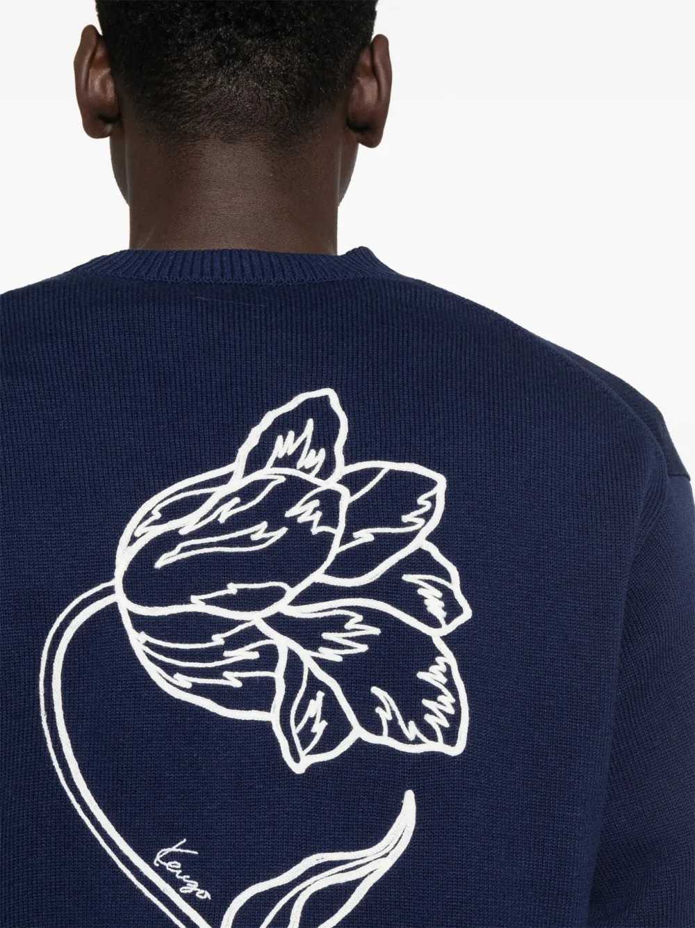 Kenzo Men Floral-Embroidered Cardigan KENZO