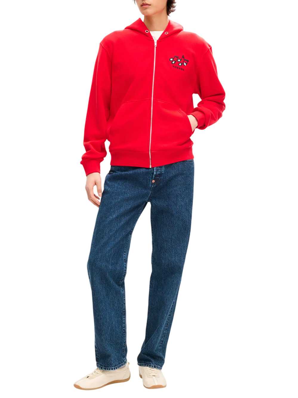 Kenzo Men `Kenzo Sounds` Cotton Zip-Up Hoodie KENZO
