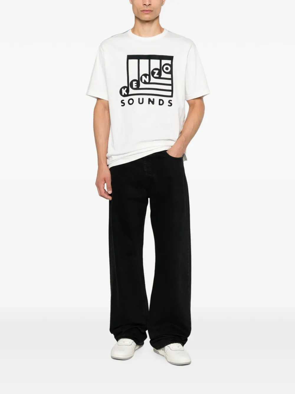 Kenzo Men Kenzo Sounds T-Shirt With Embroidery KENZO