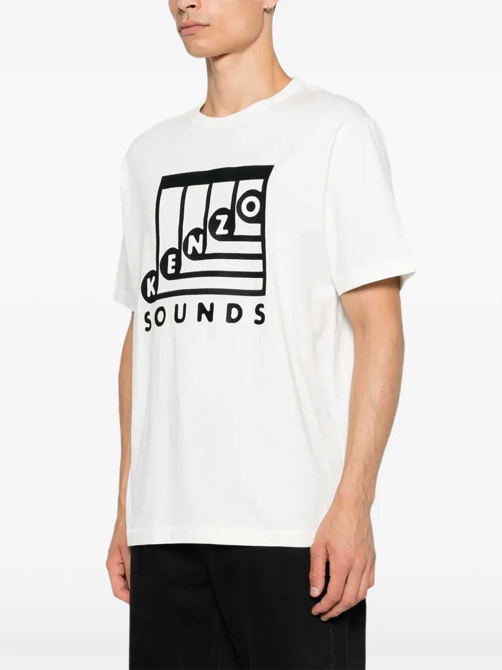 Kenzo Men Kenzo Sounds T-Shirt With Embroidery KENZO