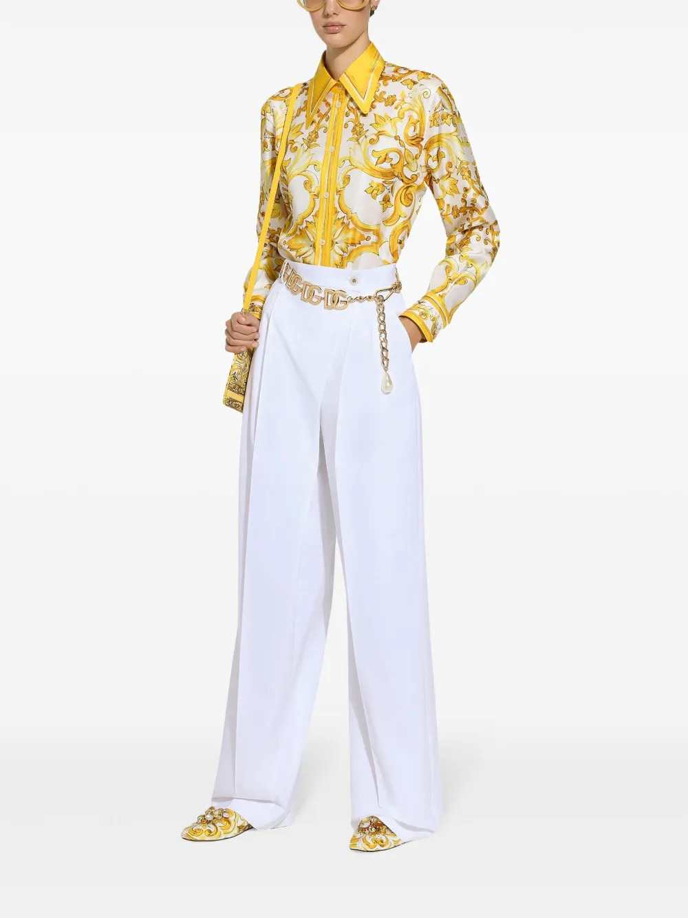 Dolce & Gabbana Women High-Waisted Flared Trousers DOLCE & GABBANA
