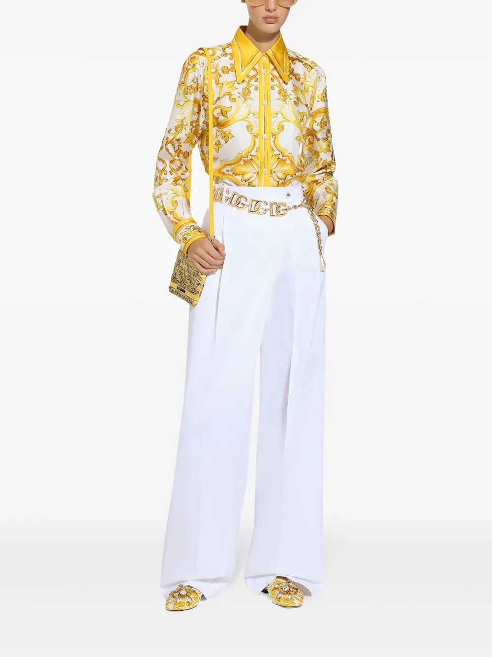 Dolce & Gabbana Women High-Waisted Flared Trousers DOLCE & GABBANA