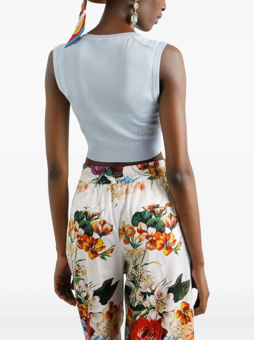 Dolce & Gabbana Women Silk-Blend Top DOLCE & GABBANA