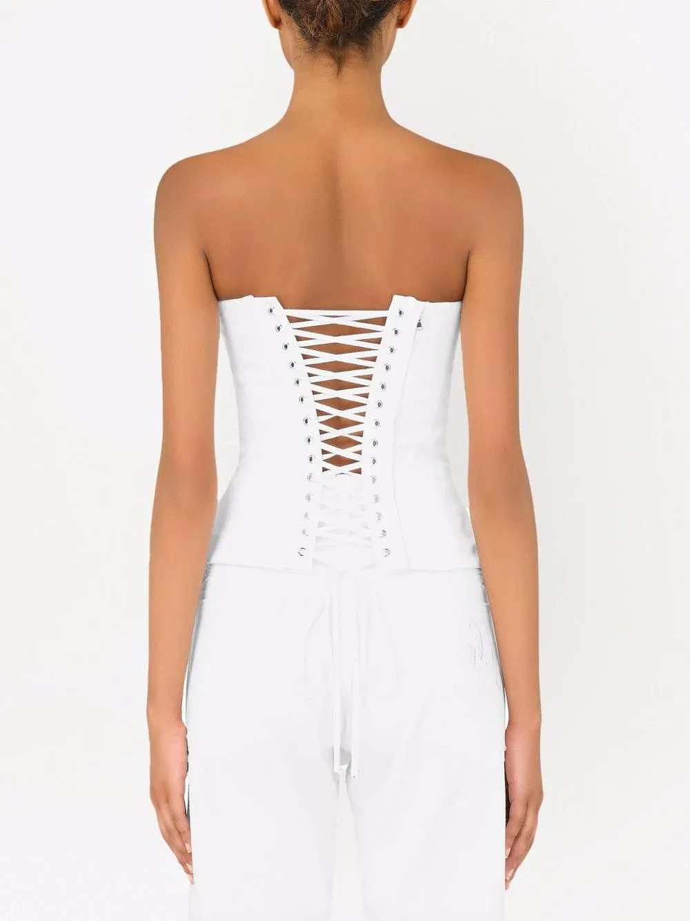 Dolce & Gabbana Women Gabardine Bustier Top DOLCE & GABBANA