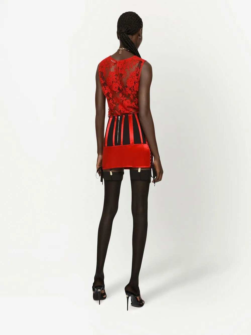 Dolce & Gabbana Women Chantilly Lace Sleeveless Top DOLCE & GABBANA