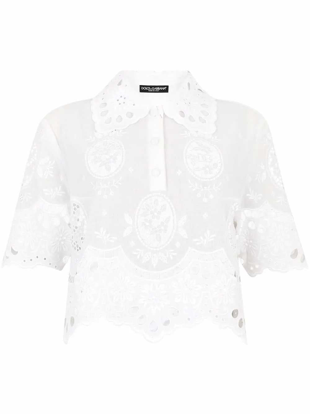 Dolce & Gabbana Women Embroidered Polo Shirt DOLCE & GABBANA