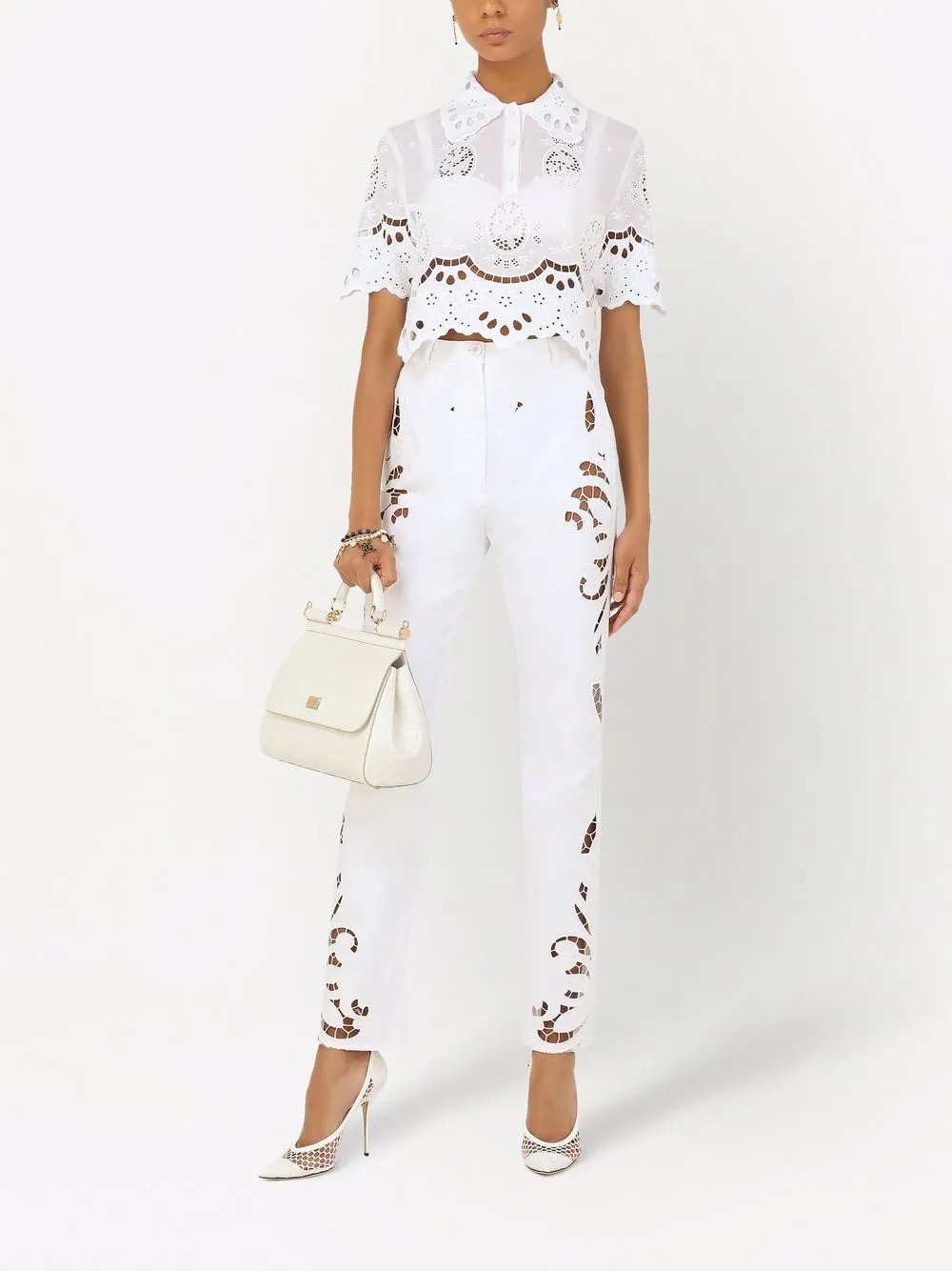Dolce & Gabbana Women Embroidered Polo Shirt DOLCE & GABBANA