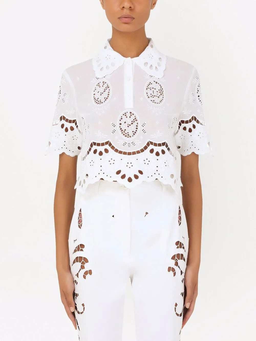 Dolce & Gabbana Women Embroidered Polo Shirt DOLCE & GABBANA