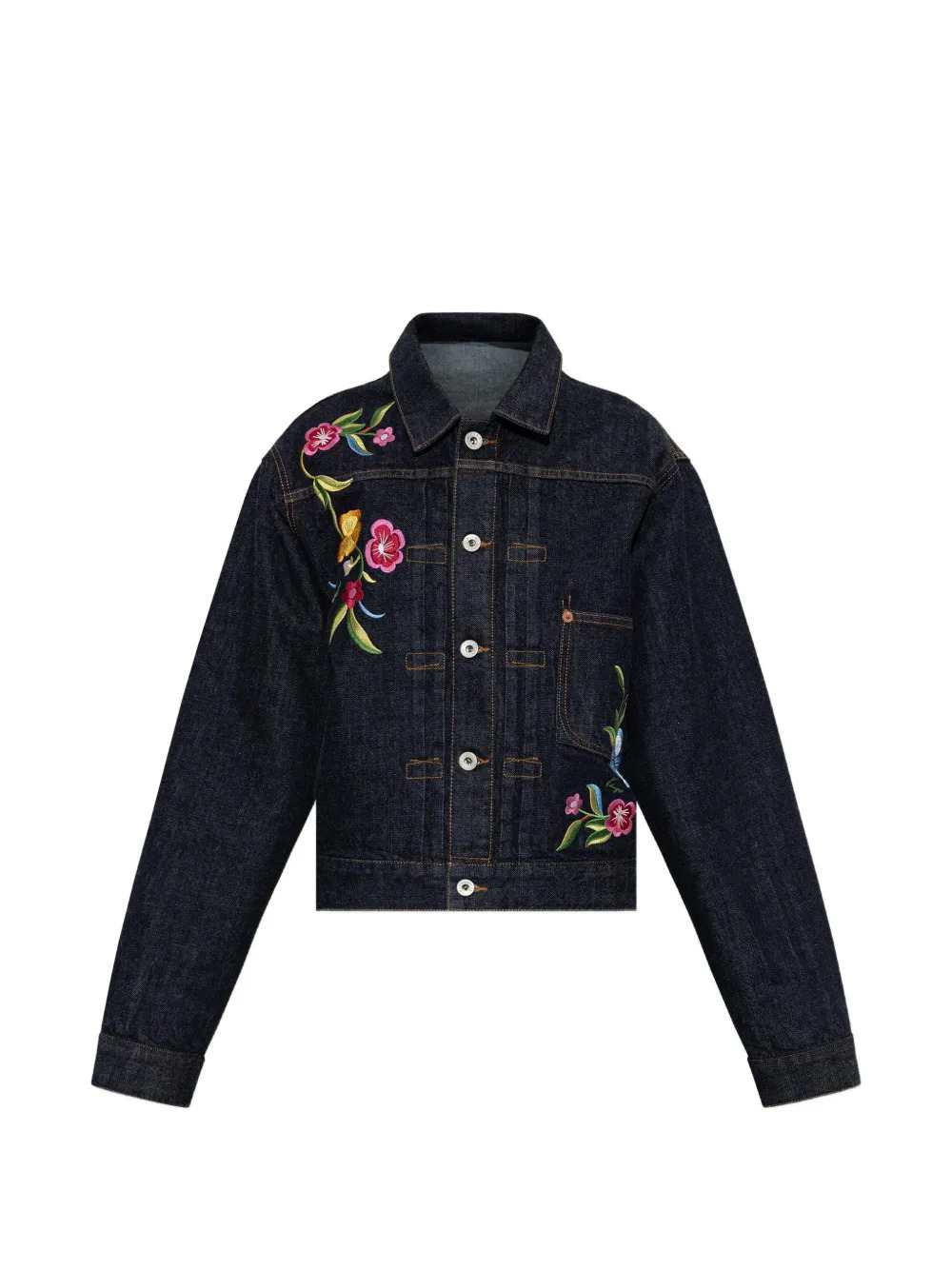 Kenzo Women Floral-Pattern Denim Jacket KENZO