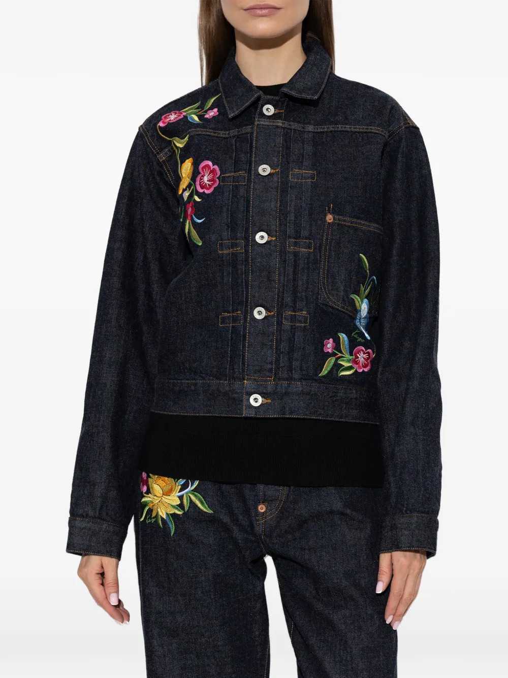 Kenzo Women Floral-Pattern Denim Jacket KENZO