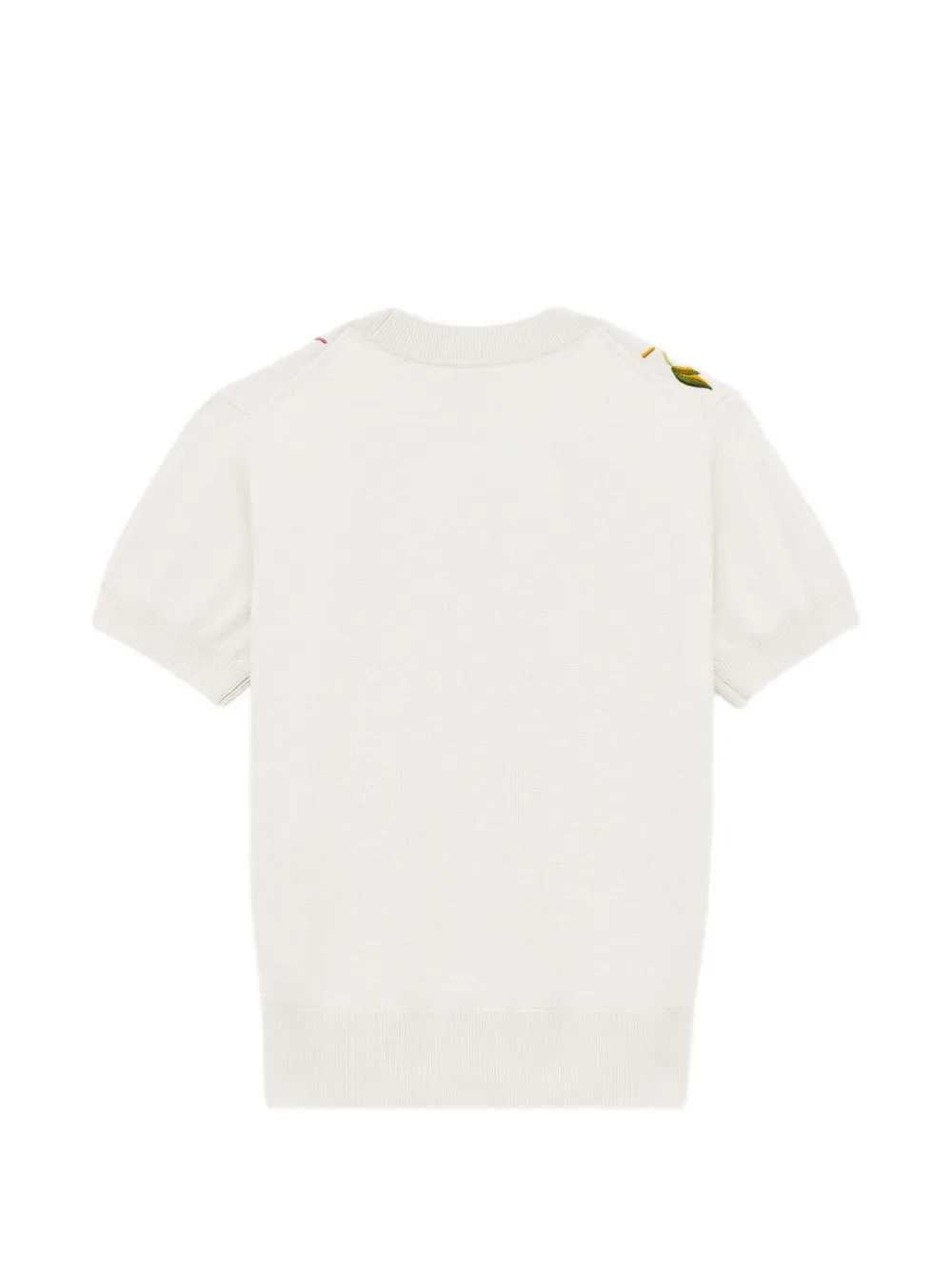 Kenzo Women Short-Sleeved Sweater With Floral Motif KENZO