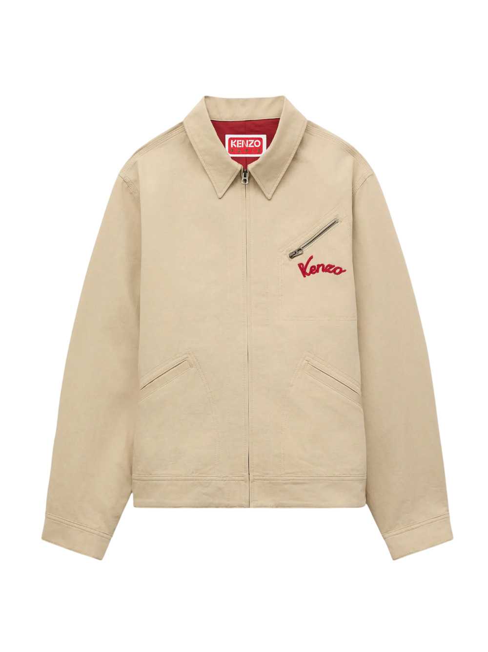 Kenzo Men `Kenzo Varsity` Embroidered Cotton Jacket KENZO