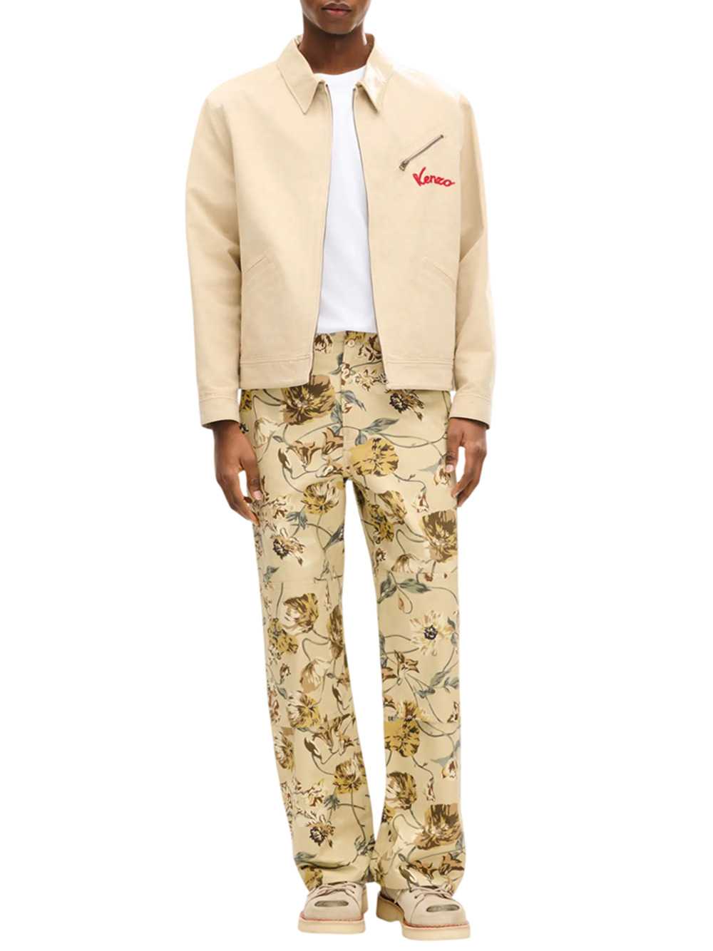 Kenzo Men `Kenzo Varsity` Embroidered Cotton Jacket KENZO