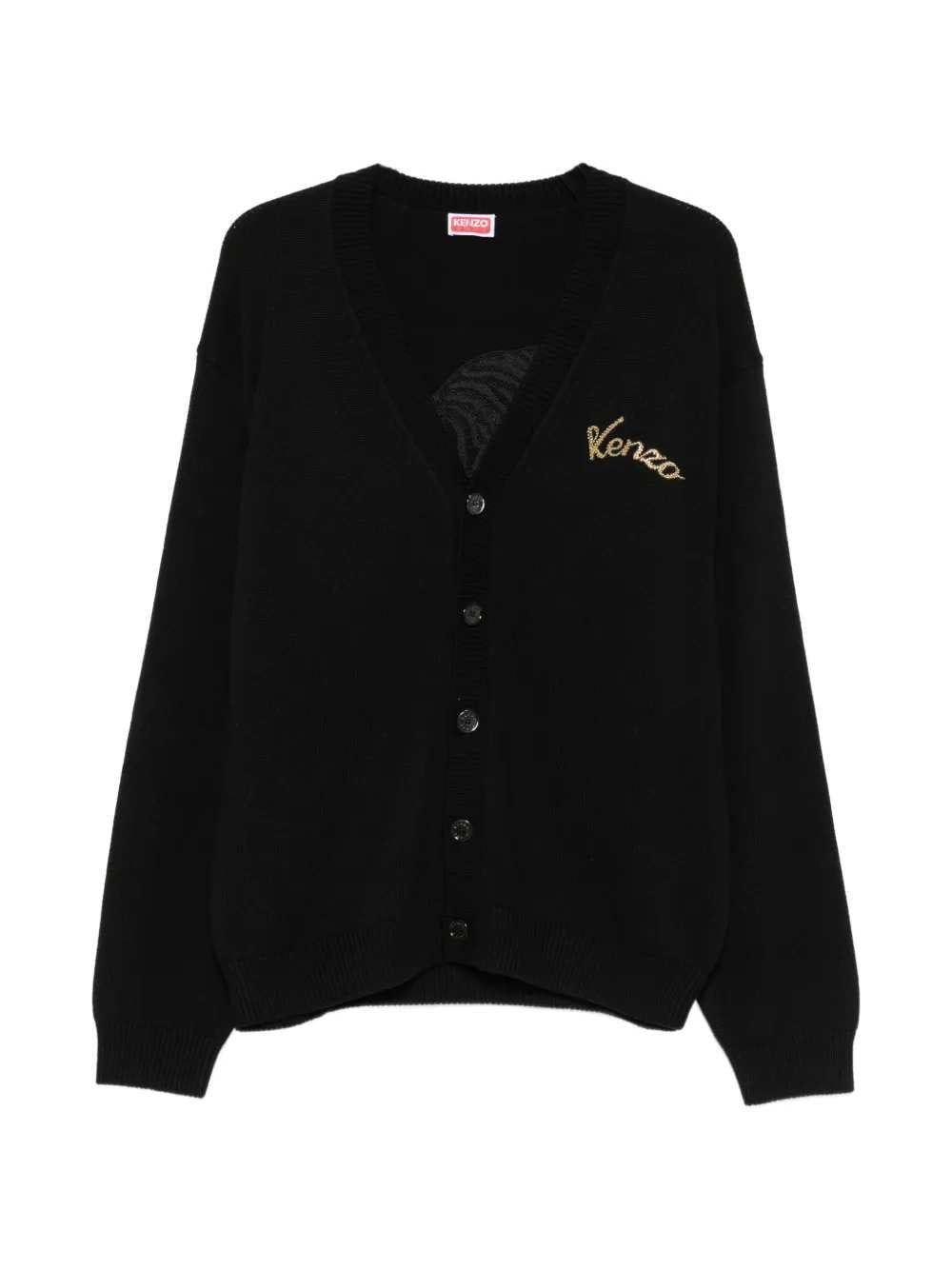 Kenzo Men Beaded Tiger-Motif Cardigan KENZO