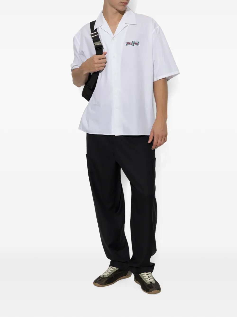 Kenzo Men Short-Sleeved Shirt With Tiger Print KENZO