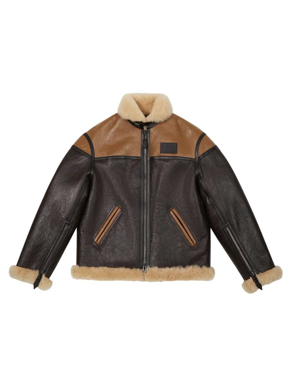 Kenzo Men Unisex `Kenzo Flying Boke` Shearling Blouson KENZO